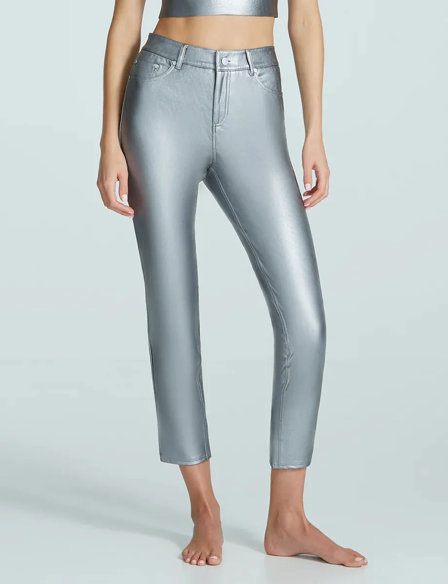 Faux Leather 5 Pocket Pant