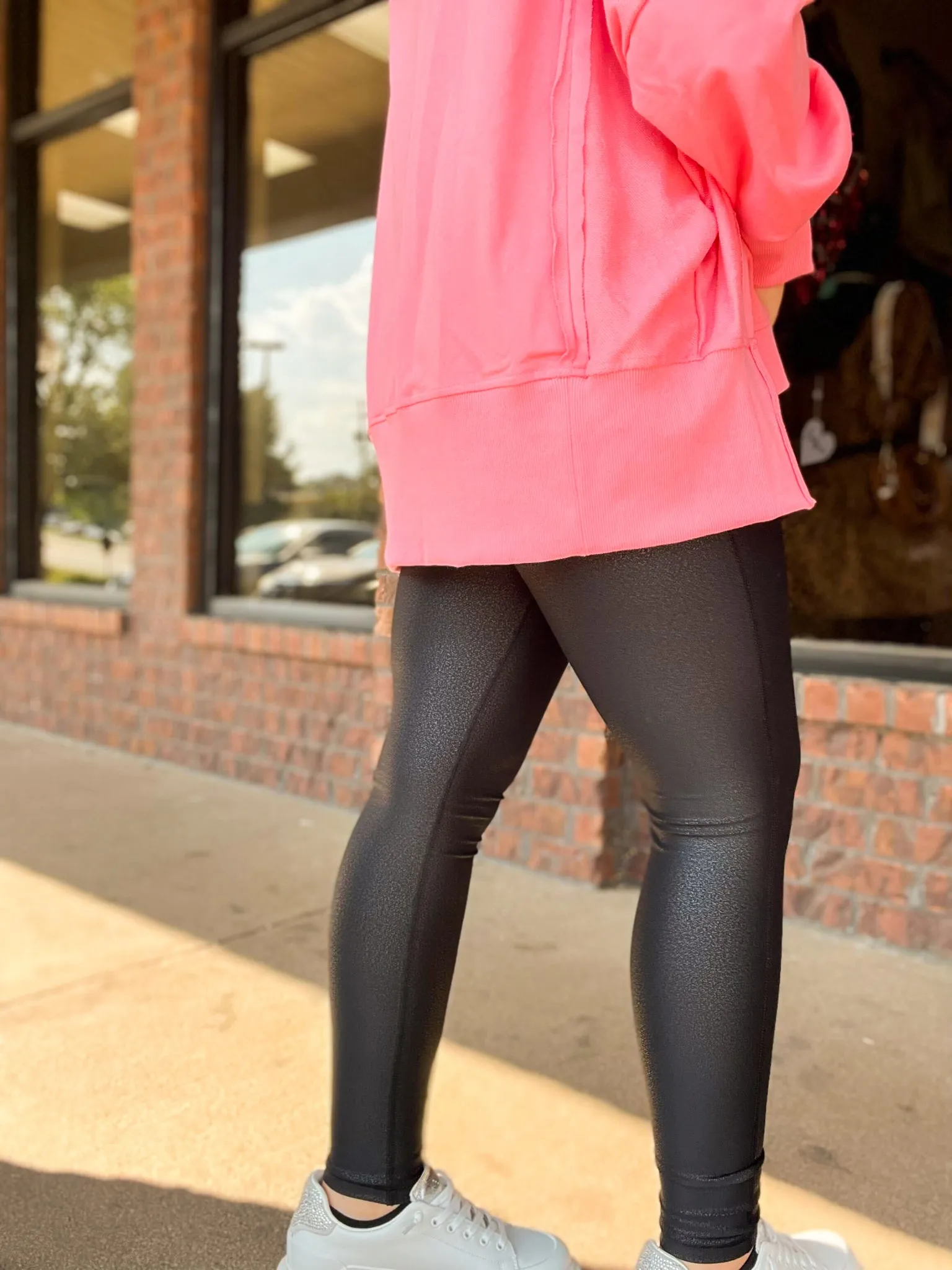 Give Thanx Pebble Leather Leggings