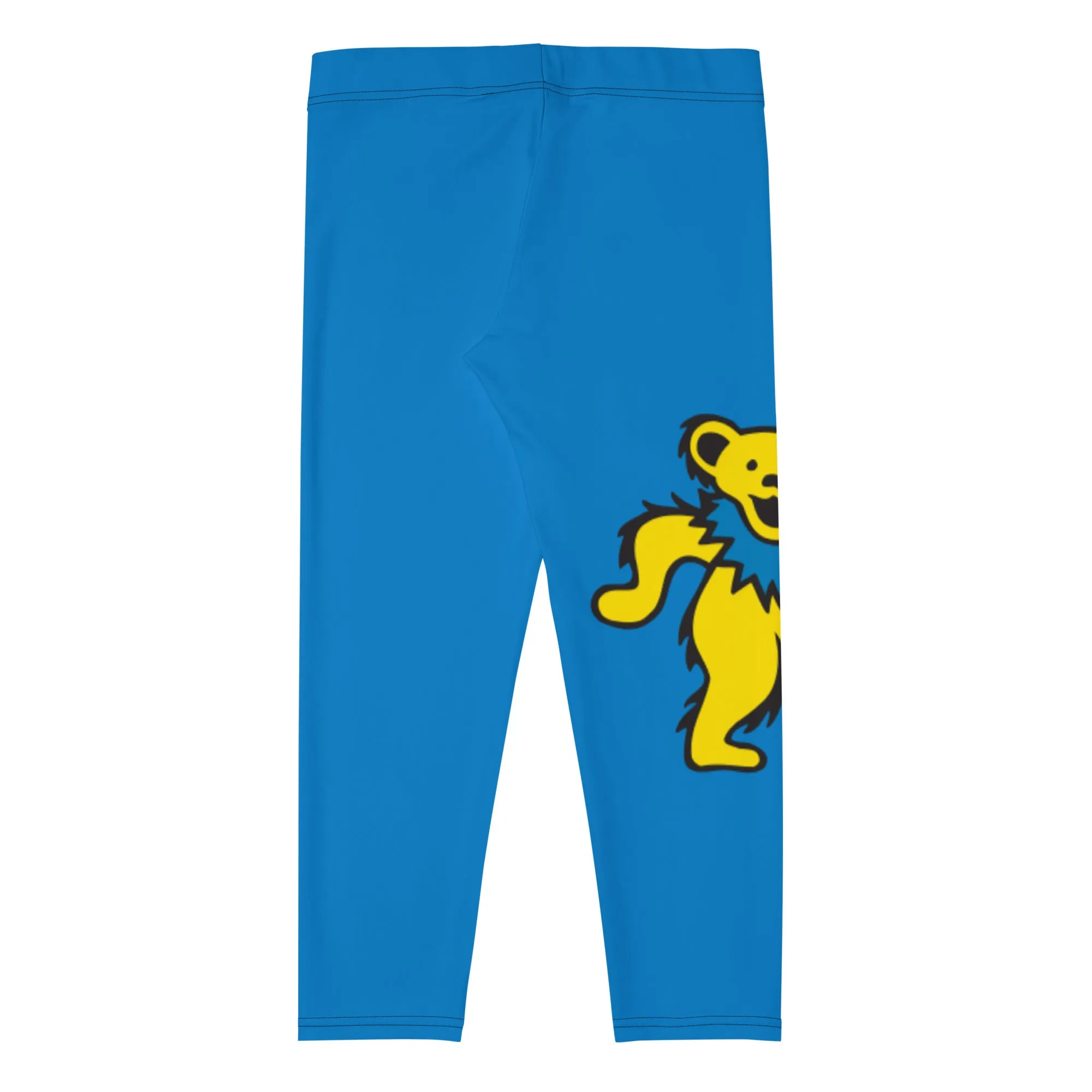 Grateful Dead | Capri Leggings | Electric Blue and Yellow Dancing Bears