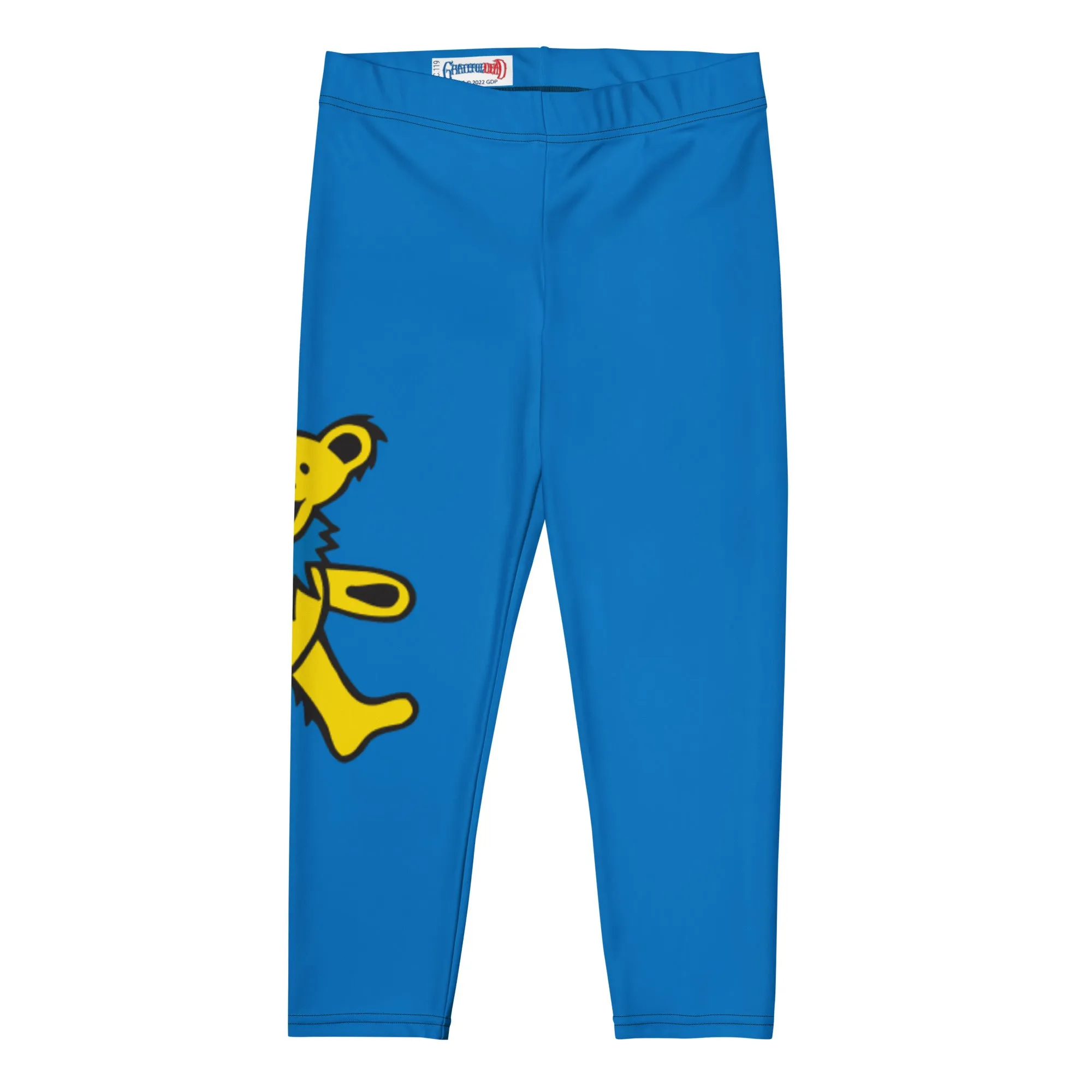 Grateful Dead | Capri Leggings | Electric Blue and Yellow Dancing Bears