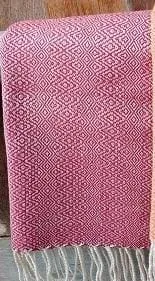 Handwoven Scarf Cotton Zigzag