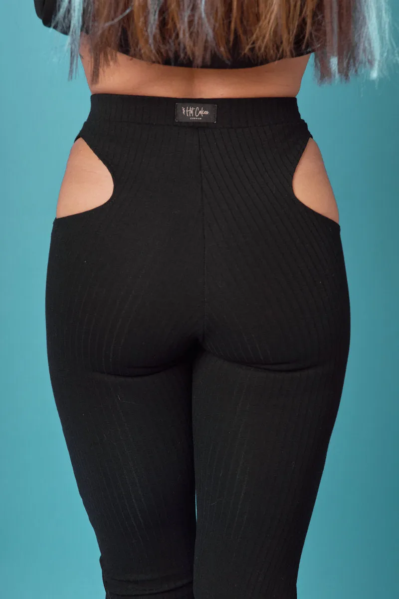 Black HotCakes Polewear Voyeur High-Performance Leggings