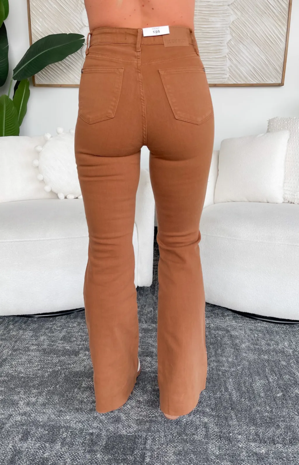 Joanna High Rise Camel Judy Blue Jeans