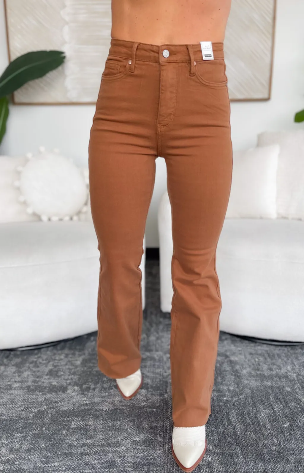 Joanna High Rise Camel Judy Blue Jeans