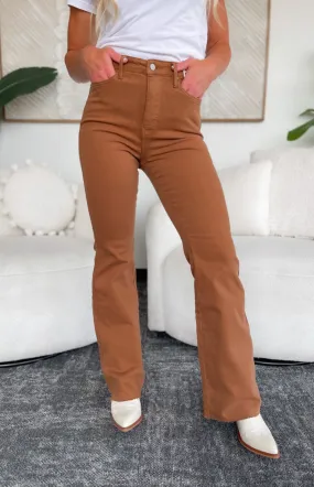 Joanna High Rise Camel Judy Blue Jeans