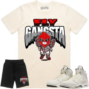 Jordan 5 Sail 5s Sneaker Outfit - RED FLY GANGSTA