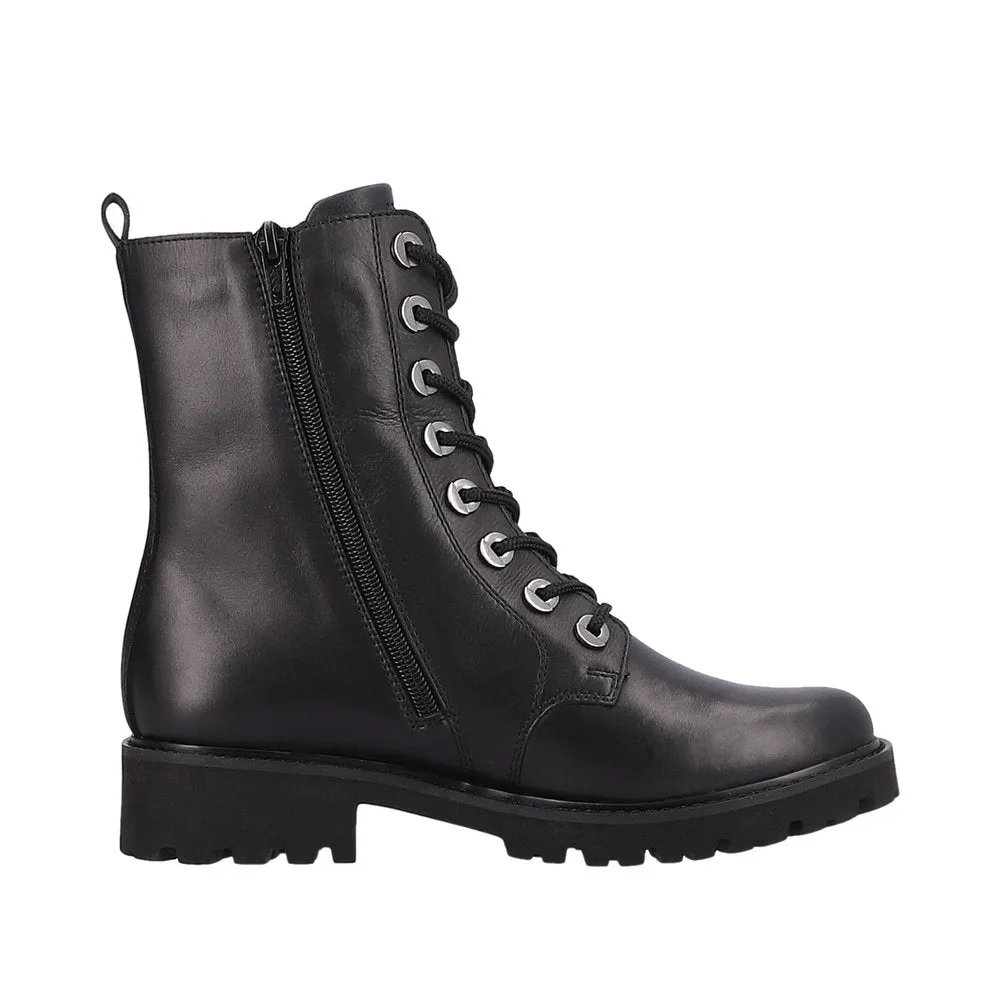 Ladies Remonte Boots Black Elle Chunky Military Style D8668-00 sale