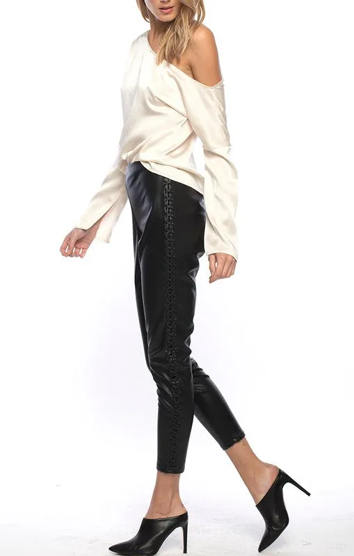 Line and Dot Daine Leather Leggings