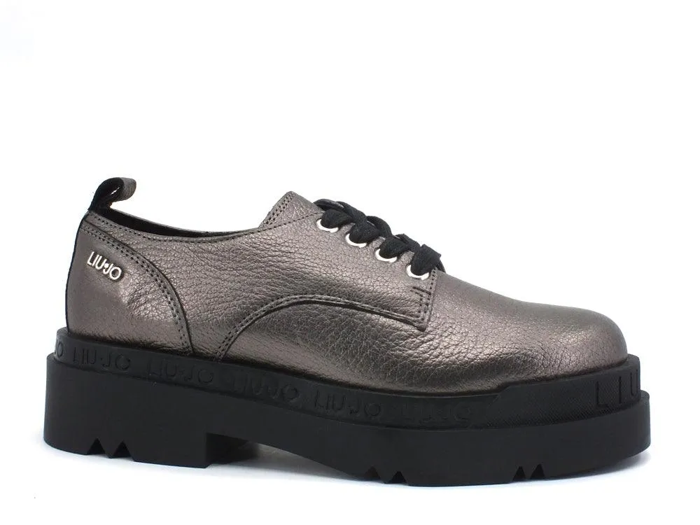 LIU JO Love 6 Sneakers Stringata Pewter SF0111P0231