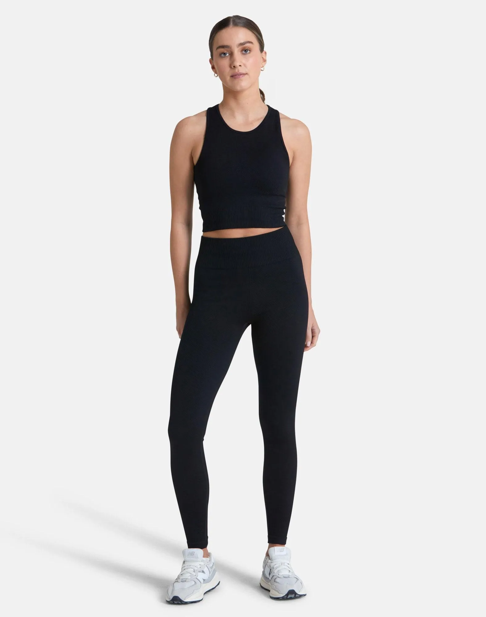 Lotus Chevron Legging in Black