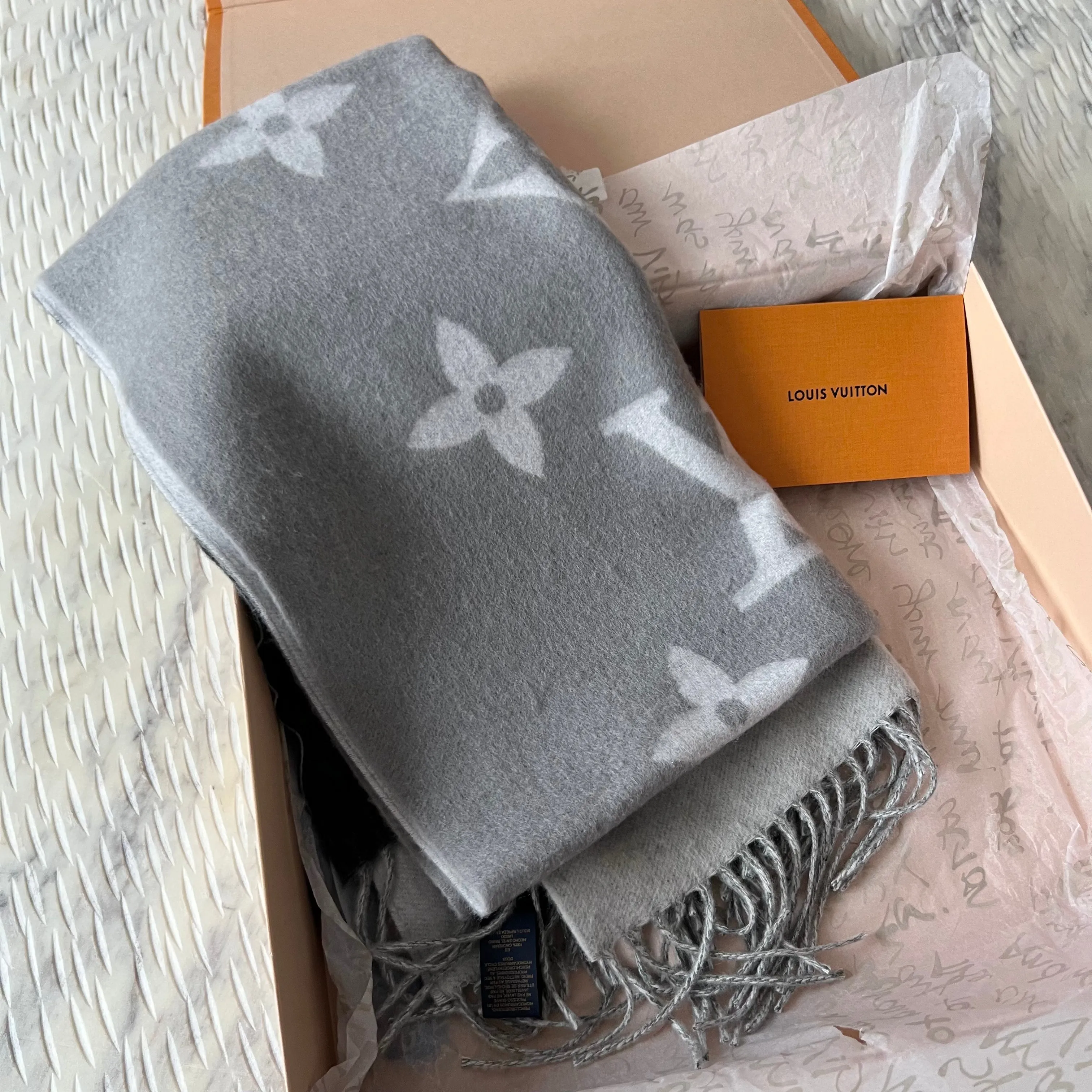 Louis Vuitton Reversible Gradient Cashmere Scarf