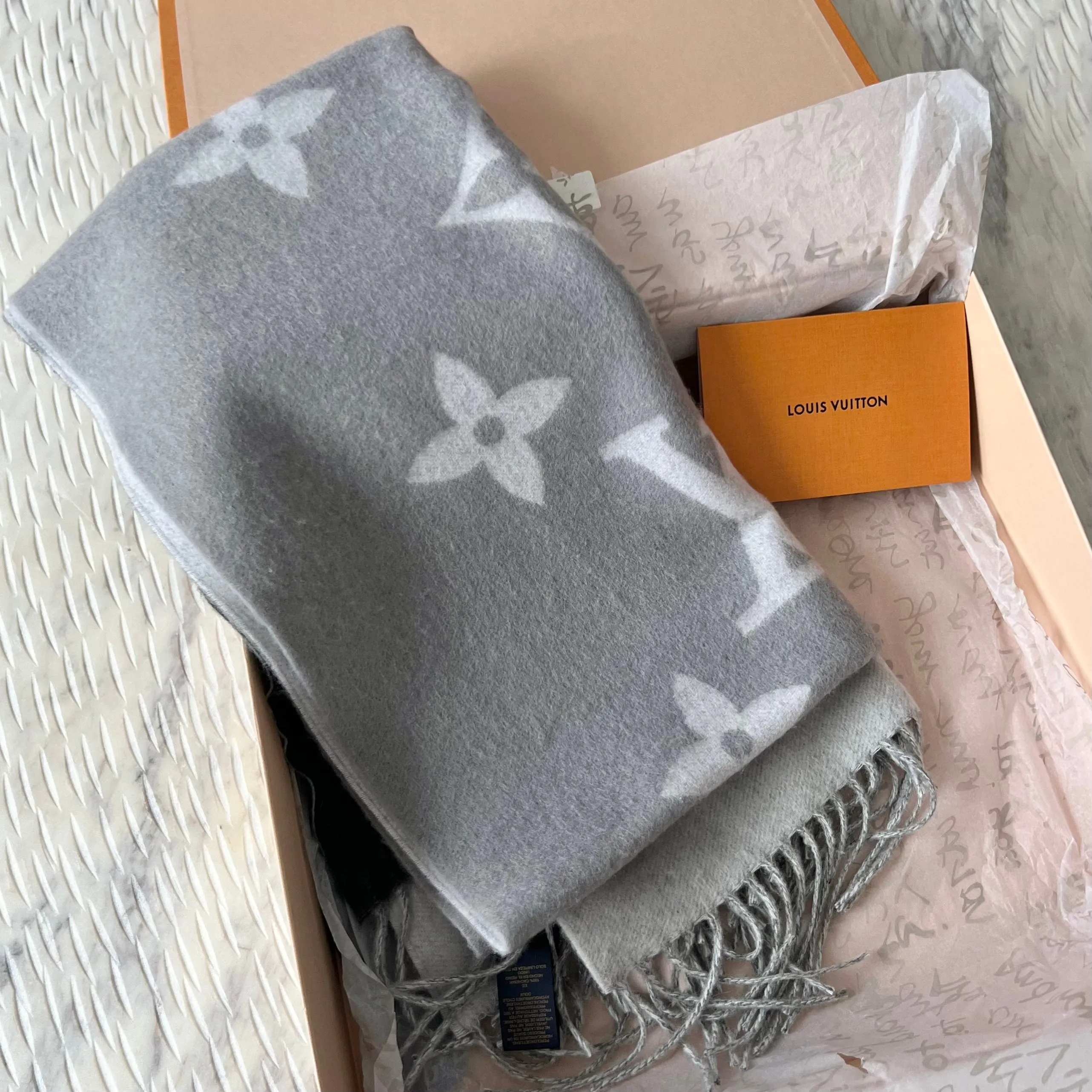 Louis Vuitton Reversible Gradient Cashmere Scarf