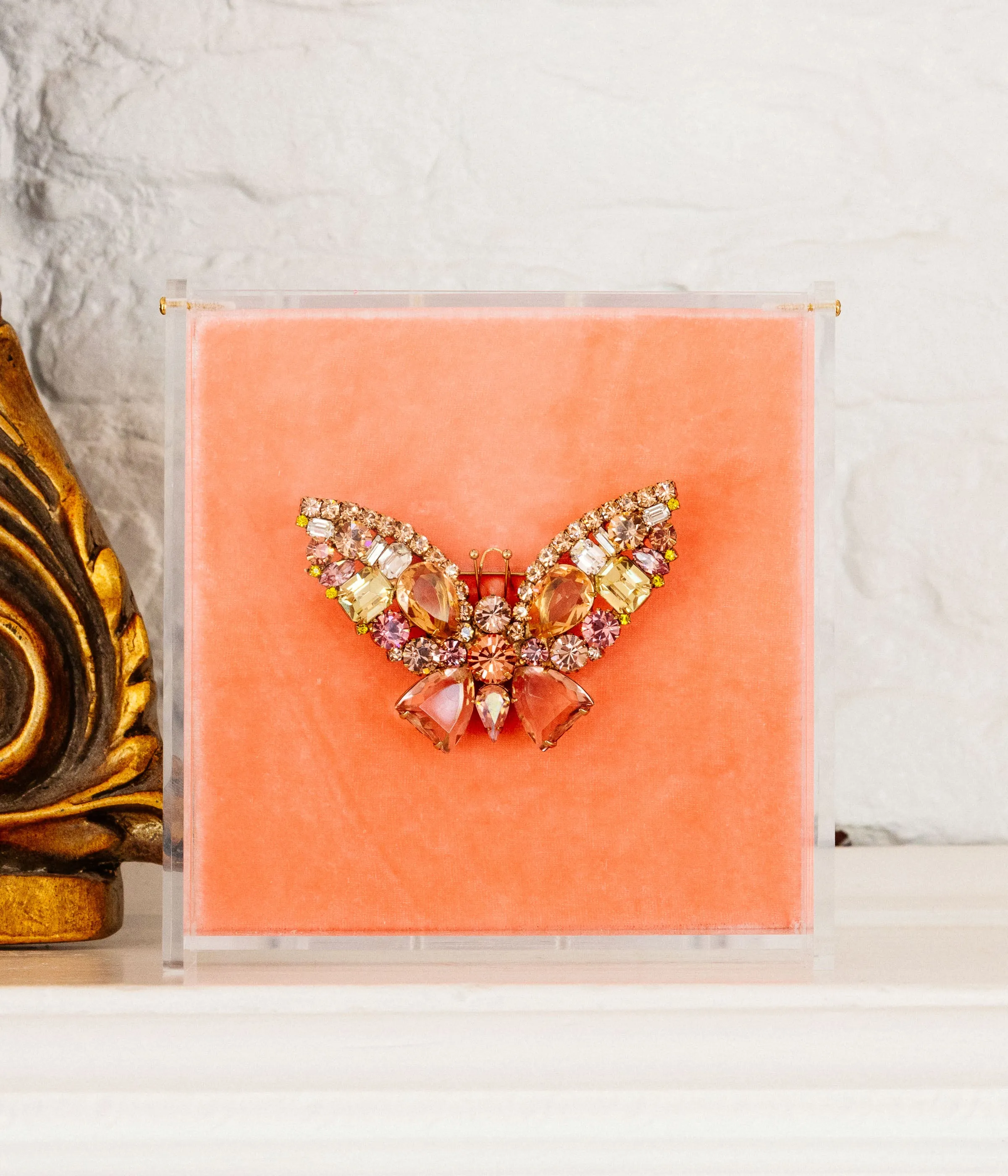 Medium Butterfly in Jonquil / Rosaline / Light Peach