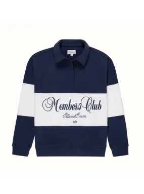 Members 90's Sweatshirt in Navy White