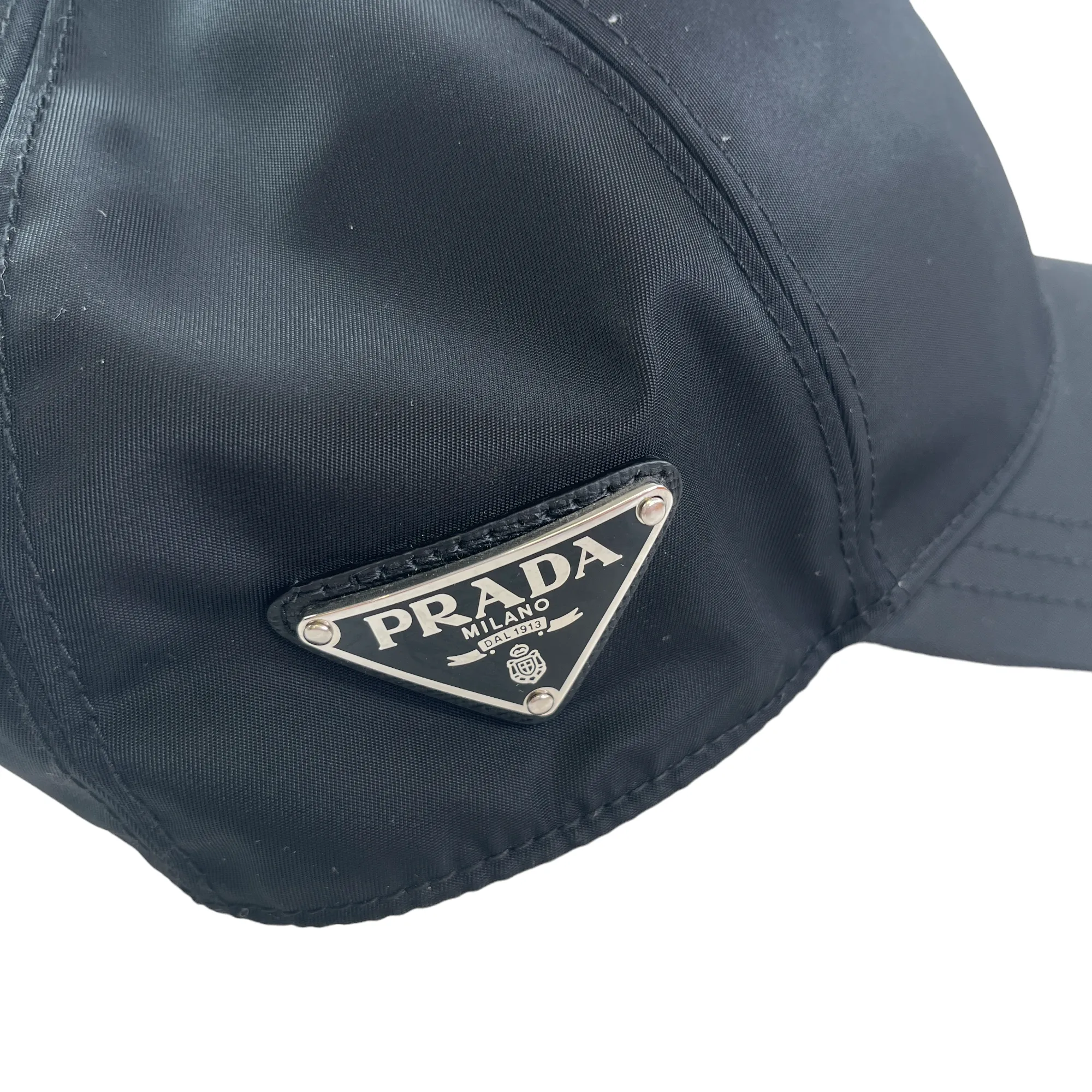 Men's Nylon Logo Cap Black Size XL