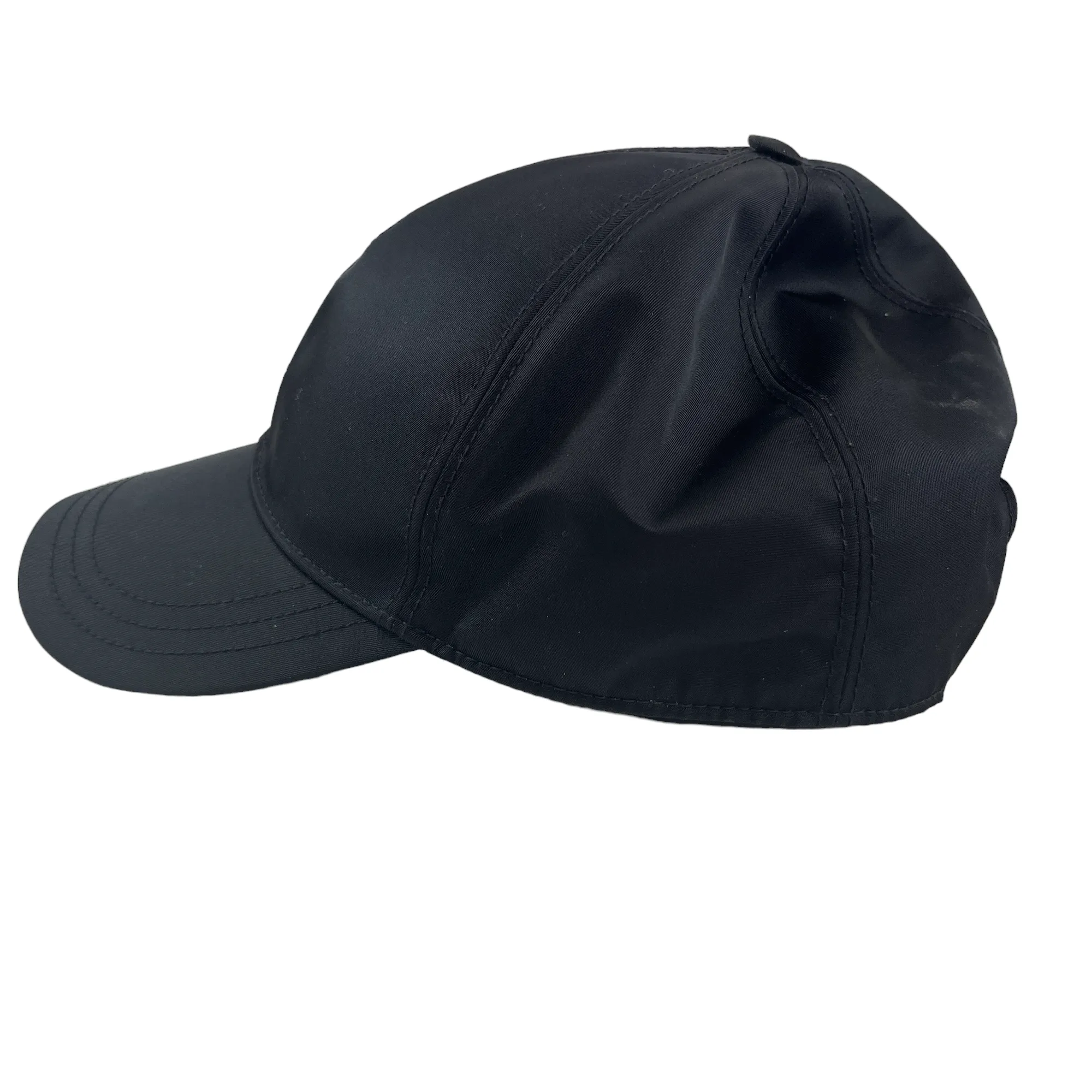 Men's Nylon Logo Cap Black Size XL