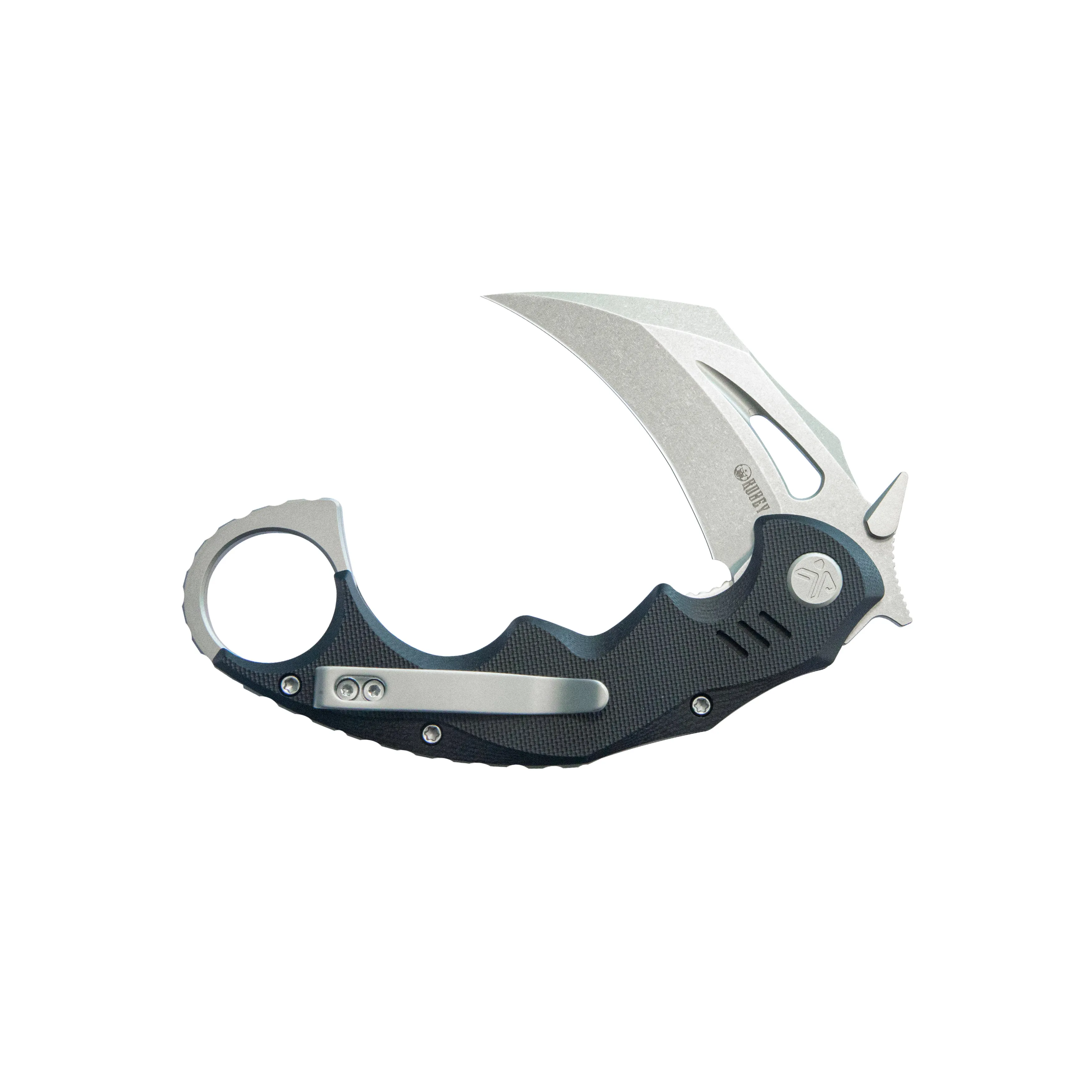 Mini Wrath Karambit Folding Knife Black G-10 Handle 2.44 Beadblast 14C28N Blade KU262A