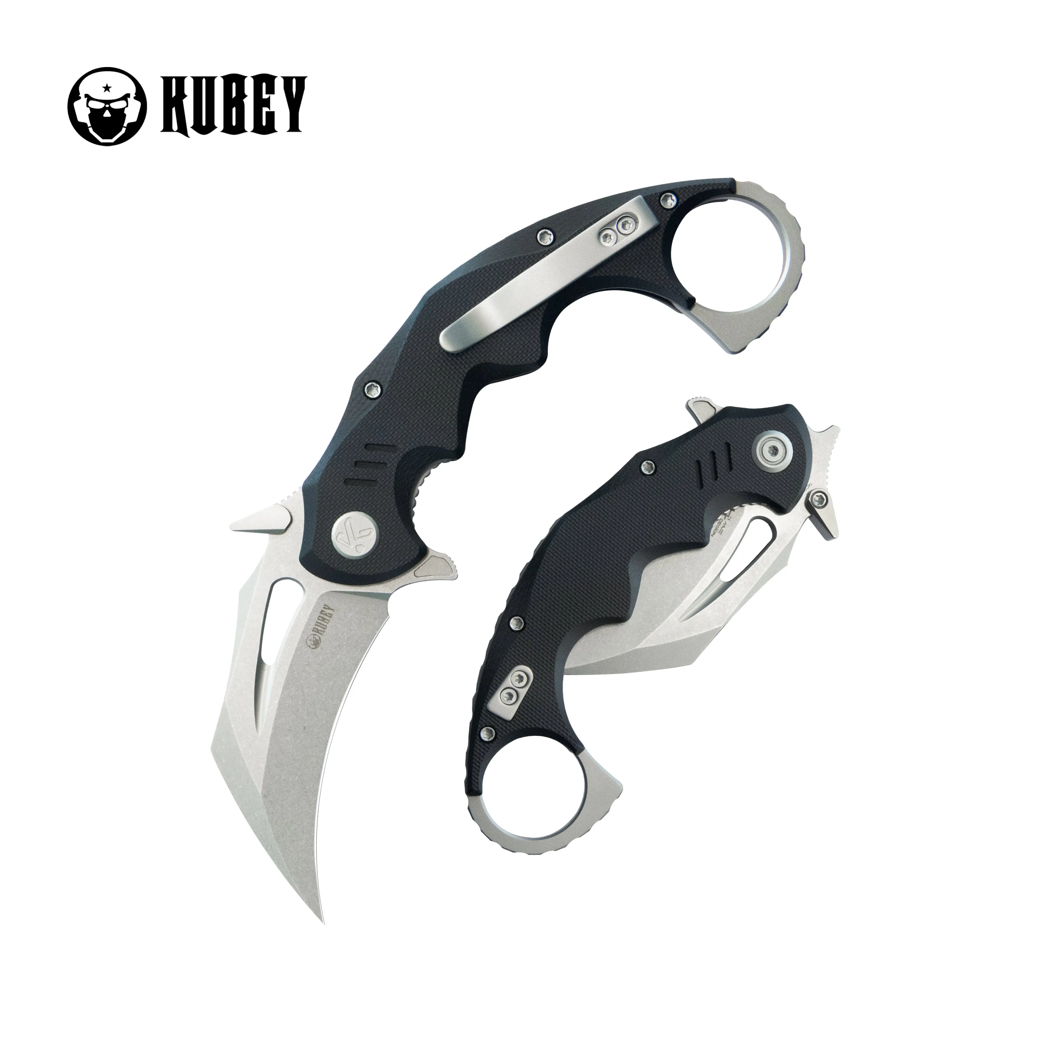 Mini Wrath Karambit Folding Knife Black G-10 Handle 2.44 Beadblast 14C28N Blade KU262A