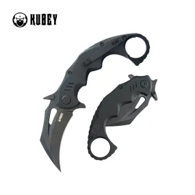 Mini Wrath Karambit Folding Knife Black G-10 Handle 2.44 Blackwash 14C28N Blade KU262E