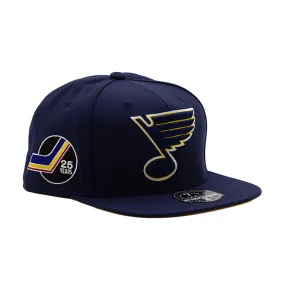 Mitchell & Ness Vintage NHL St Louis Blues 25 Years Side Patch Dynasty Fitted