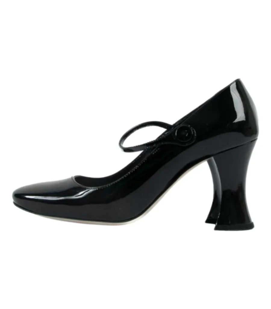 Miu Miu Patent Leather Mary Jane Pumps. Size 40.5