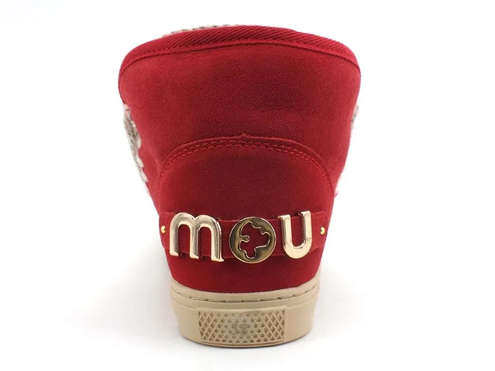 MOU Eskimo Sneaker Big Metal Logo Stivale Pelo Red Chili Pepper MU.FW111008A