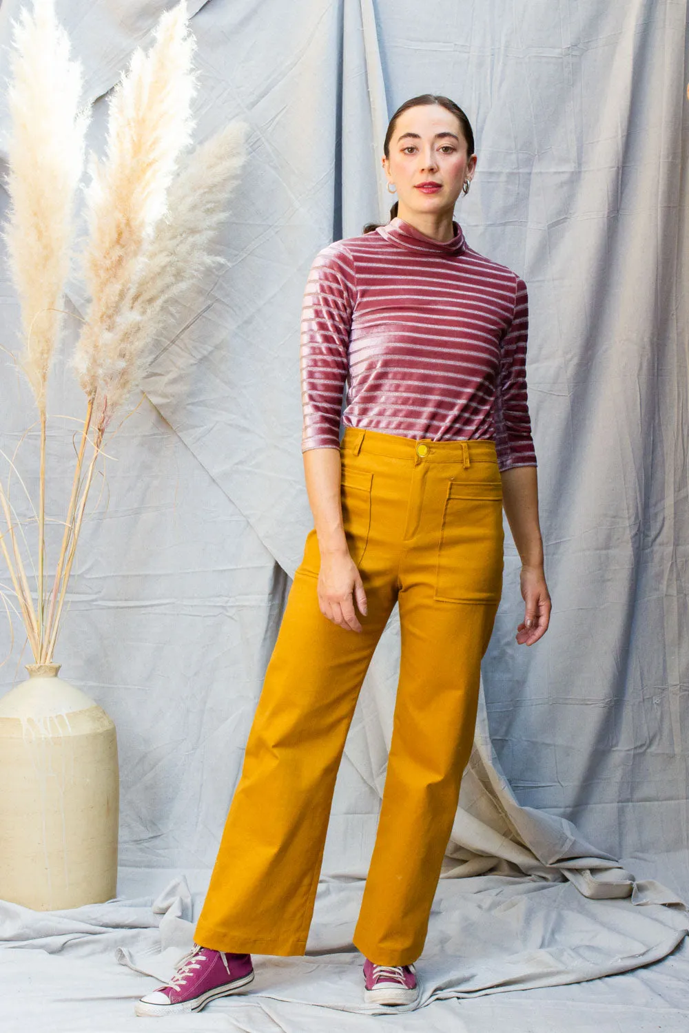 Mustard Twill Rodeo Pants (Last 6 and 10)