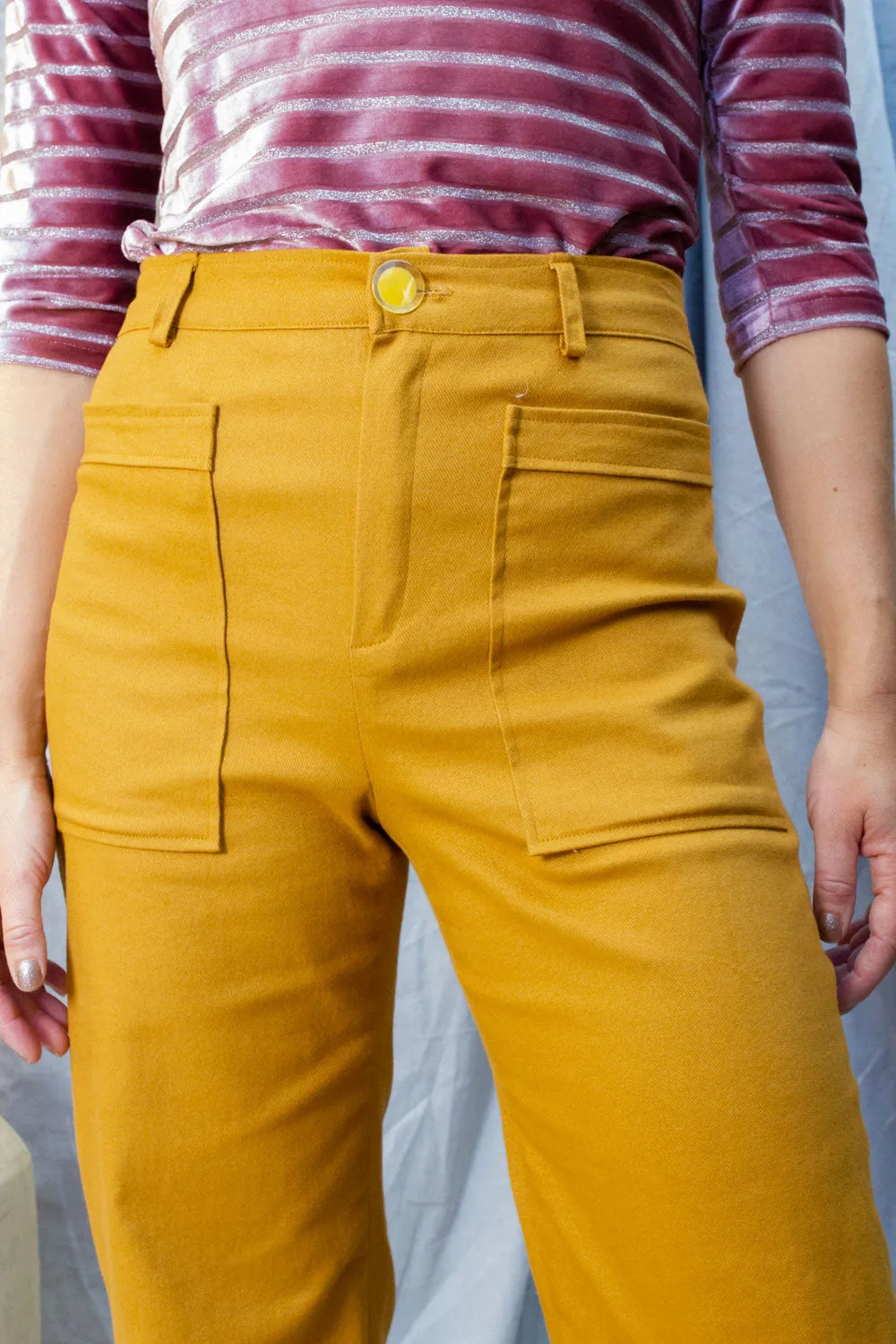 Mustard Twill Rodeo Pants (Last 6 and 10)