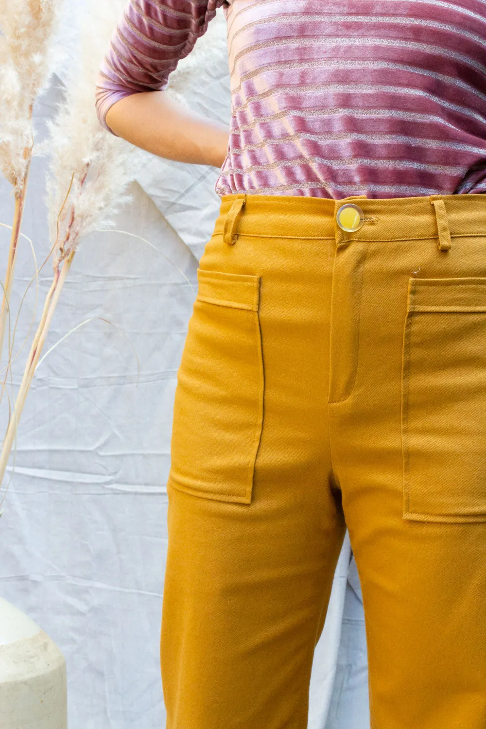 Mustard Twill Rodeo Pants (Last 6 and 10)