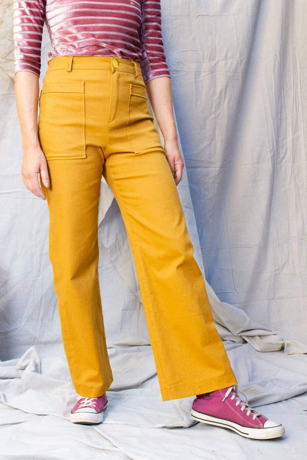 Mustard Twill Rodeo Pants (Last 6 and 10)