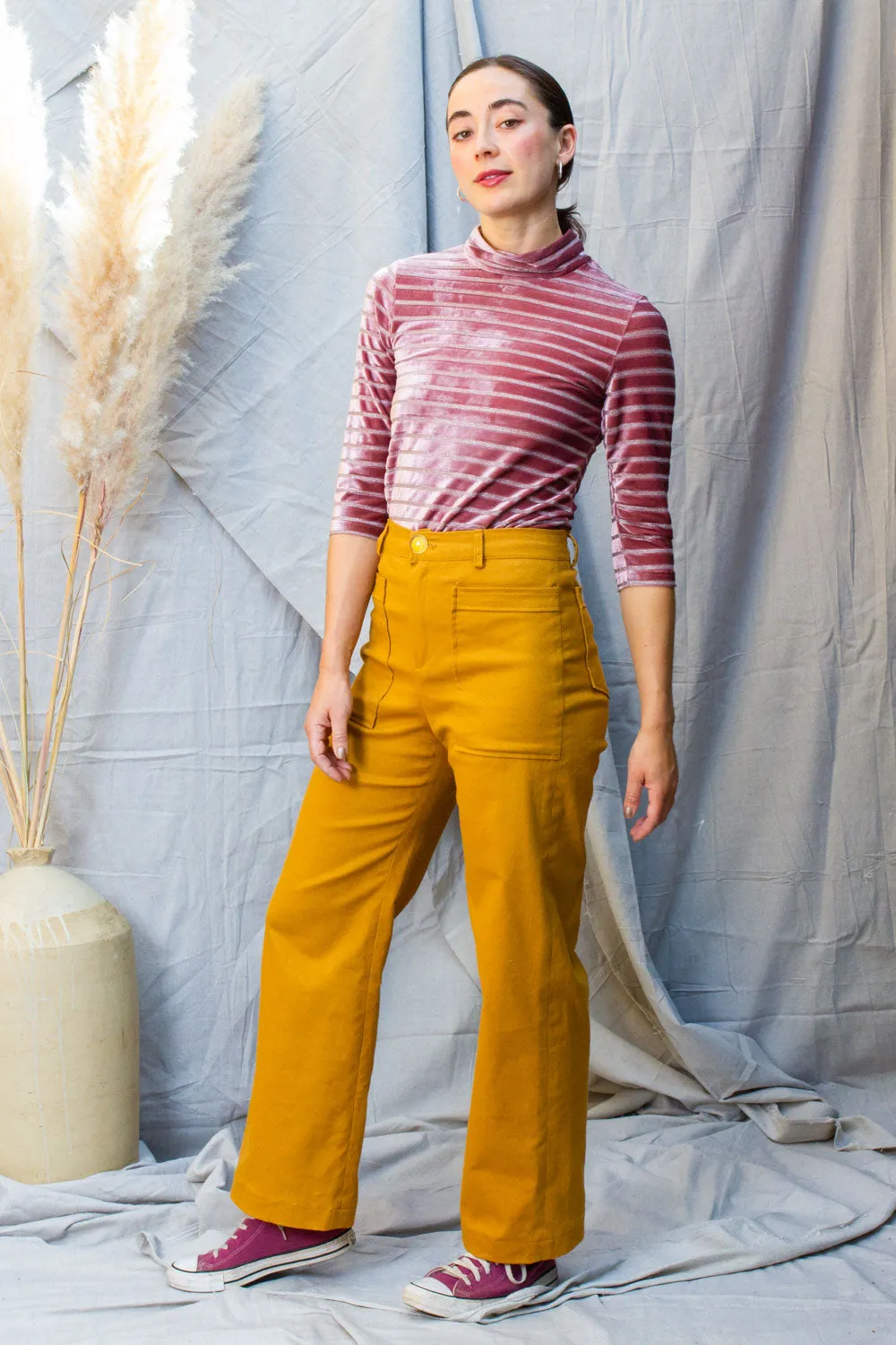 Mustard Twill Rodeo Pants (Last 6 and 10)