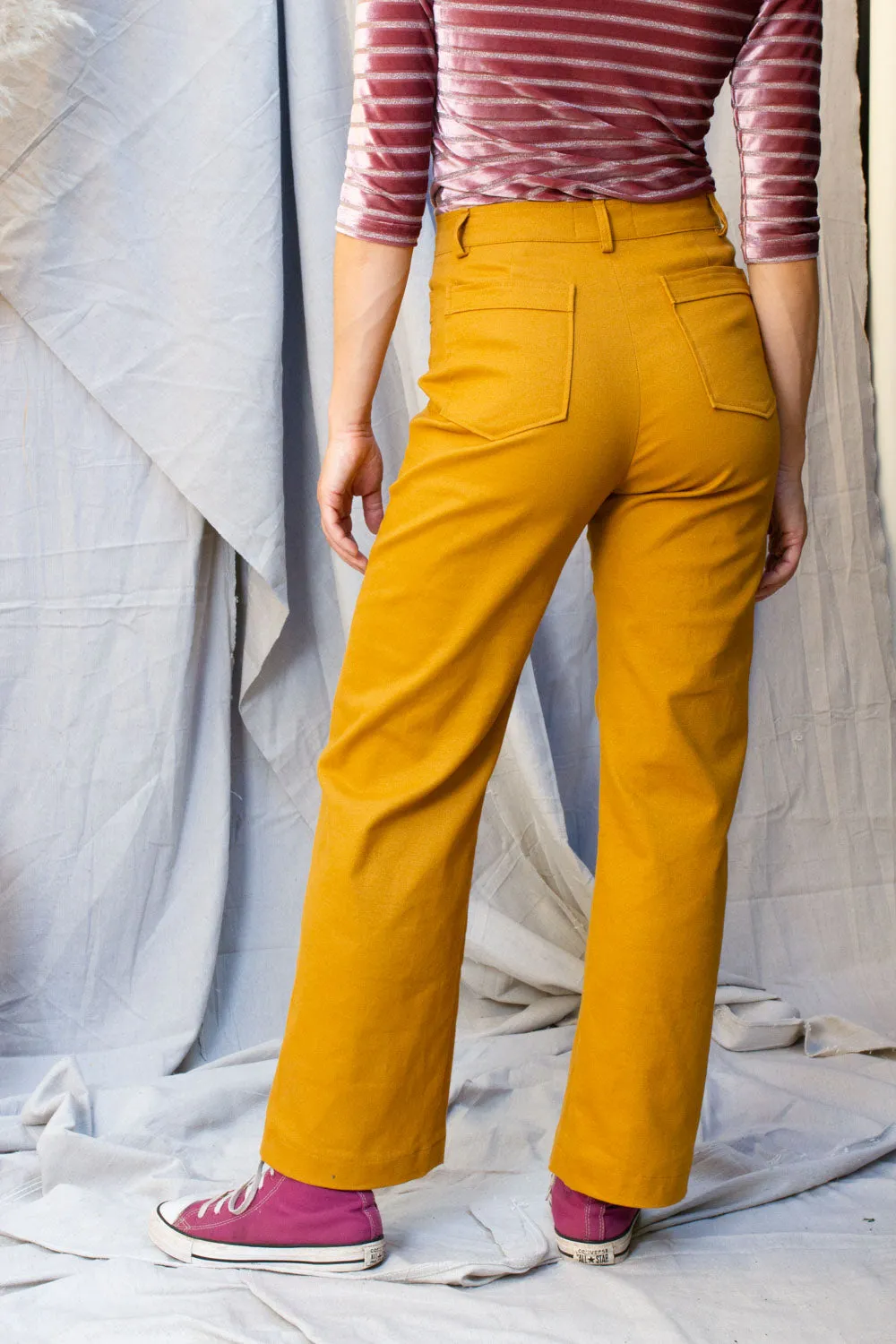 Mustard Twill Rodeo Pants (Last 6 and 10)