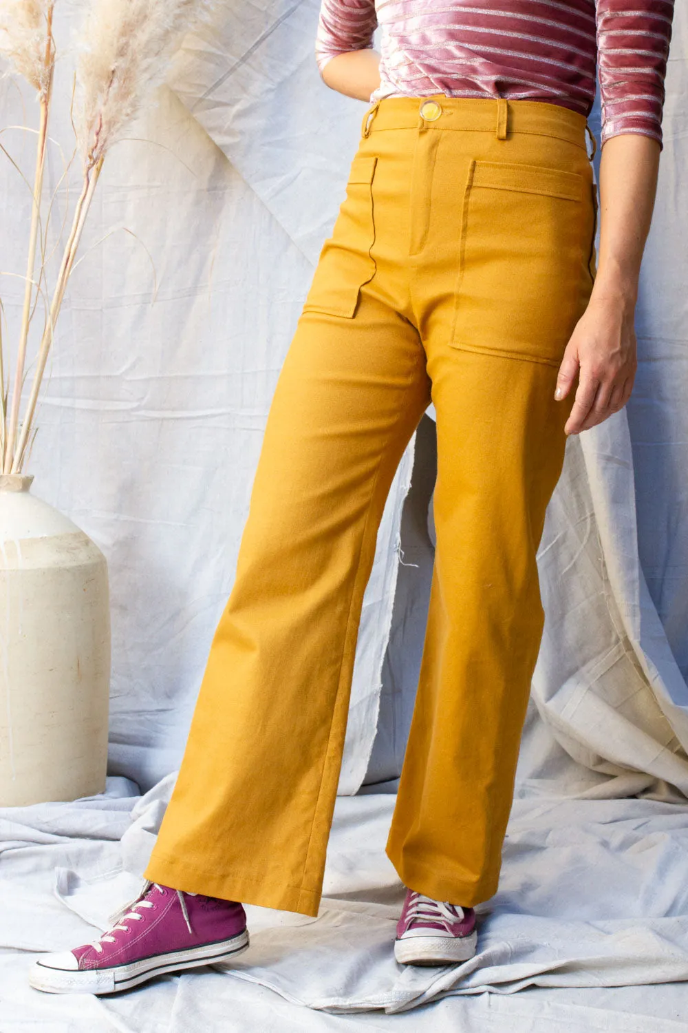 Mustard Twill Rodeo Pants (Last 6 and 10)