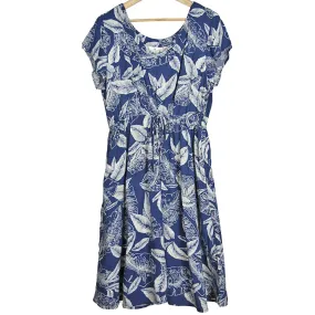 Navy Leaf Robyn Dress