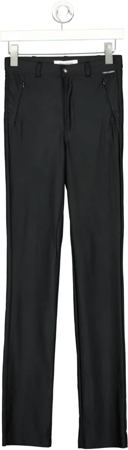 Nicki studios Black Sporty Straight Pant UK XS