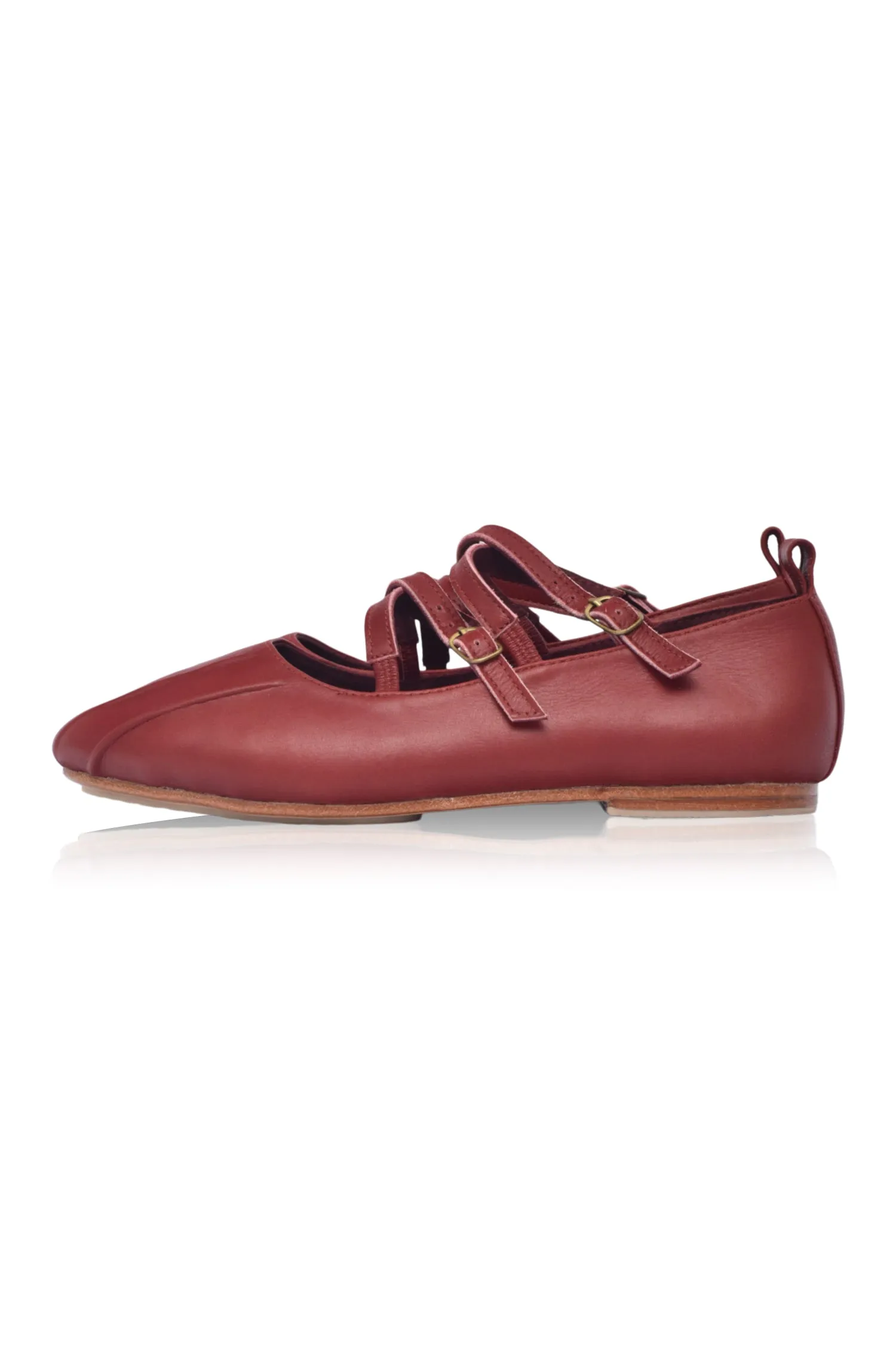 Obsession Criss Cross Leather Flats