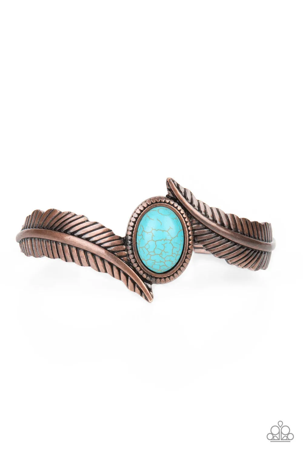 Paparazzi Wild Wild NEST - Copper Blue Bracelet