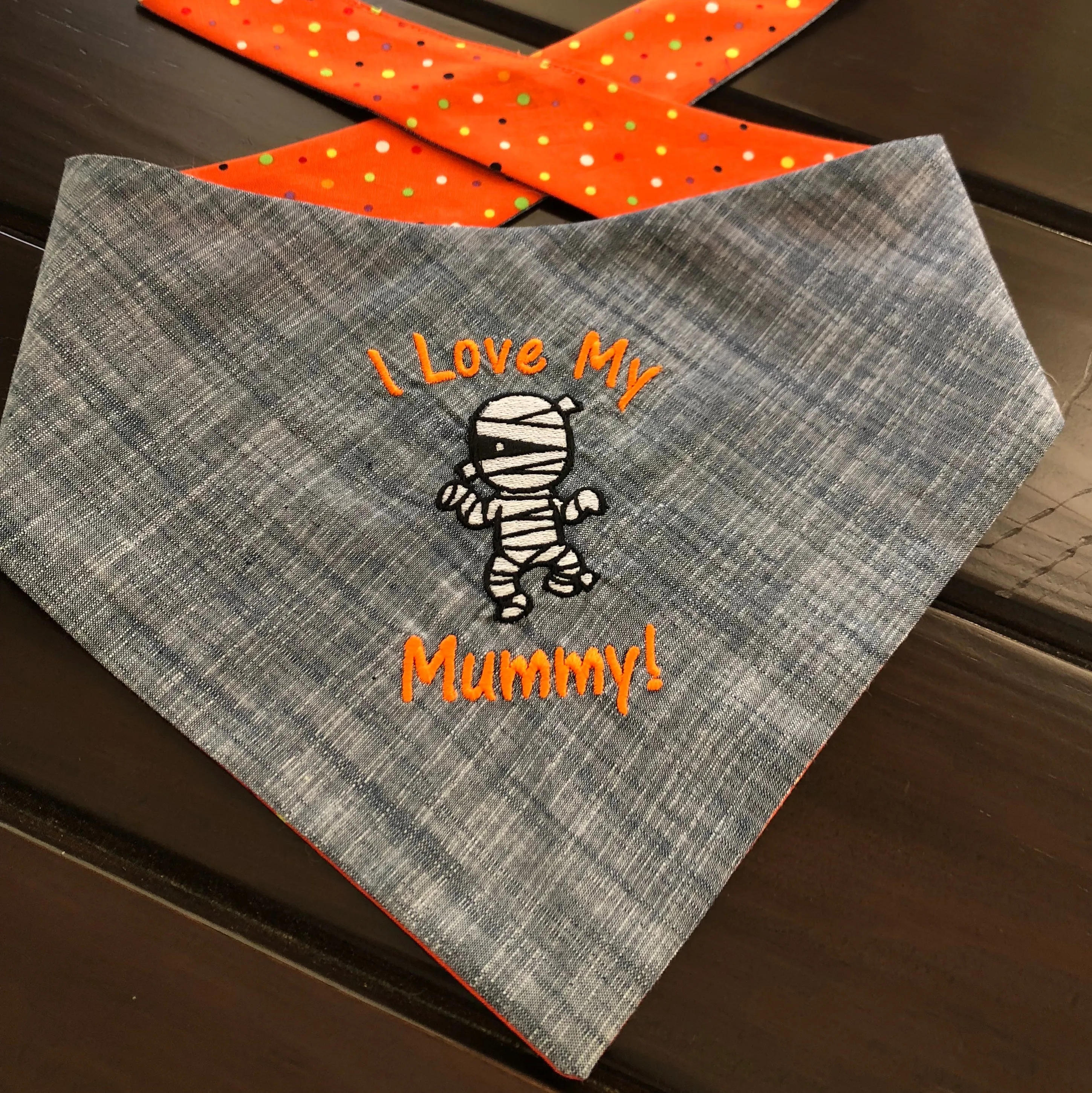 Personalized Halloween Pet Bandanas with Pets Name