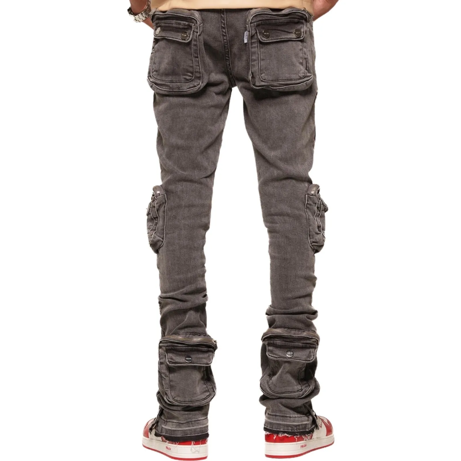 Pheelings “Greatness” Charcoal Grey Flare Jeans