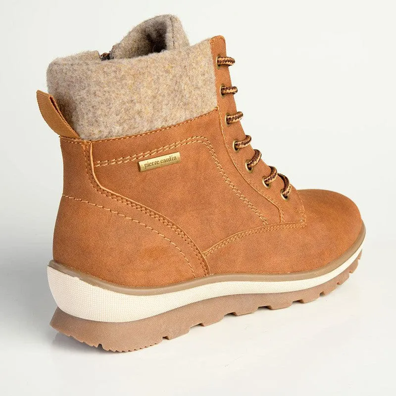 Pierre Cardin Casual Fur Lined Boot - Tan