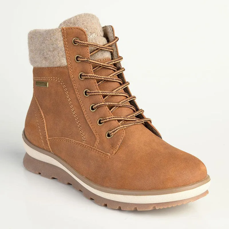 Pierre Cardin Casual Fur Lined Boot - Tan