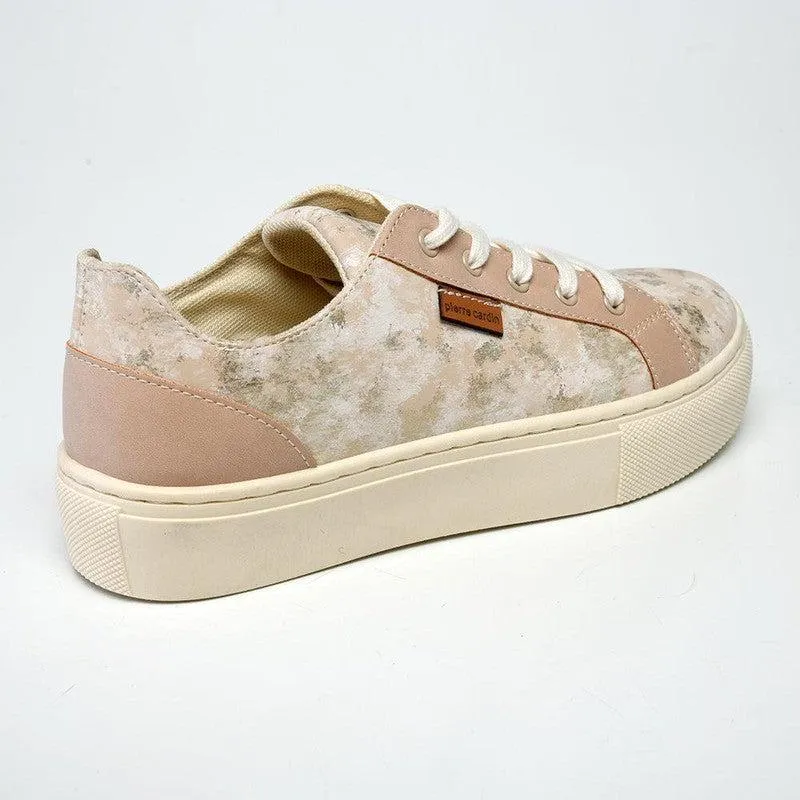 Pierre Cardin Scarlett Printed Sneaker - Beige