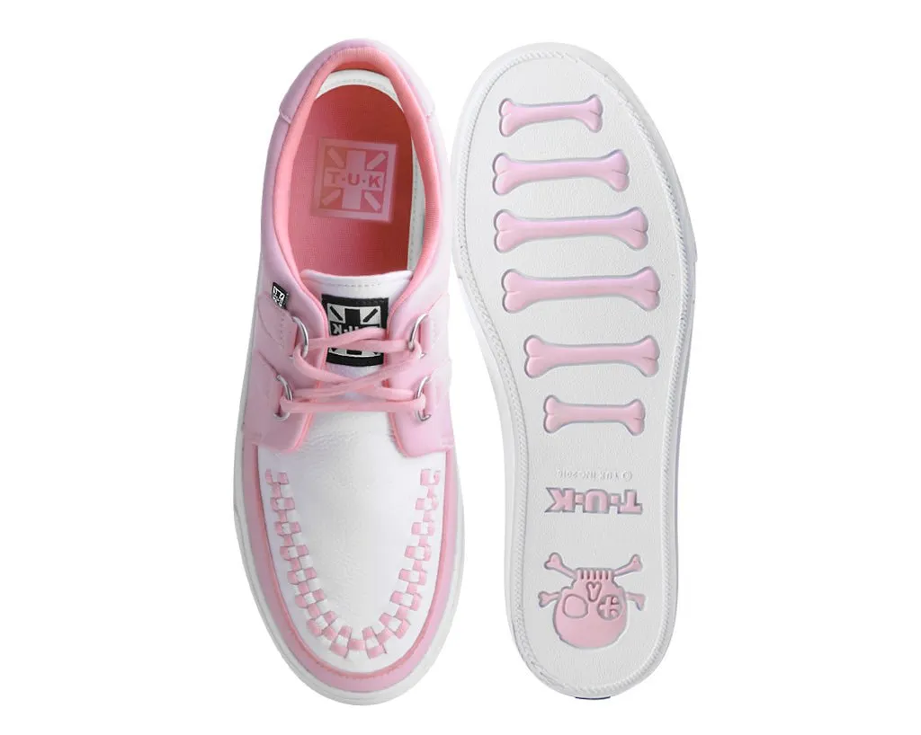 Pink & White 2-Ring Creeper Sneaker