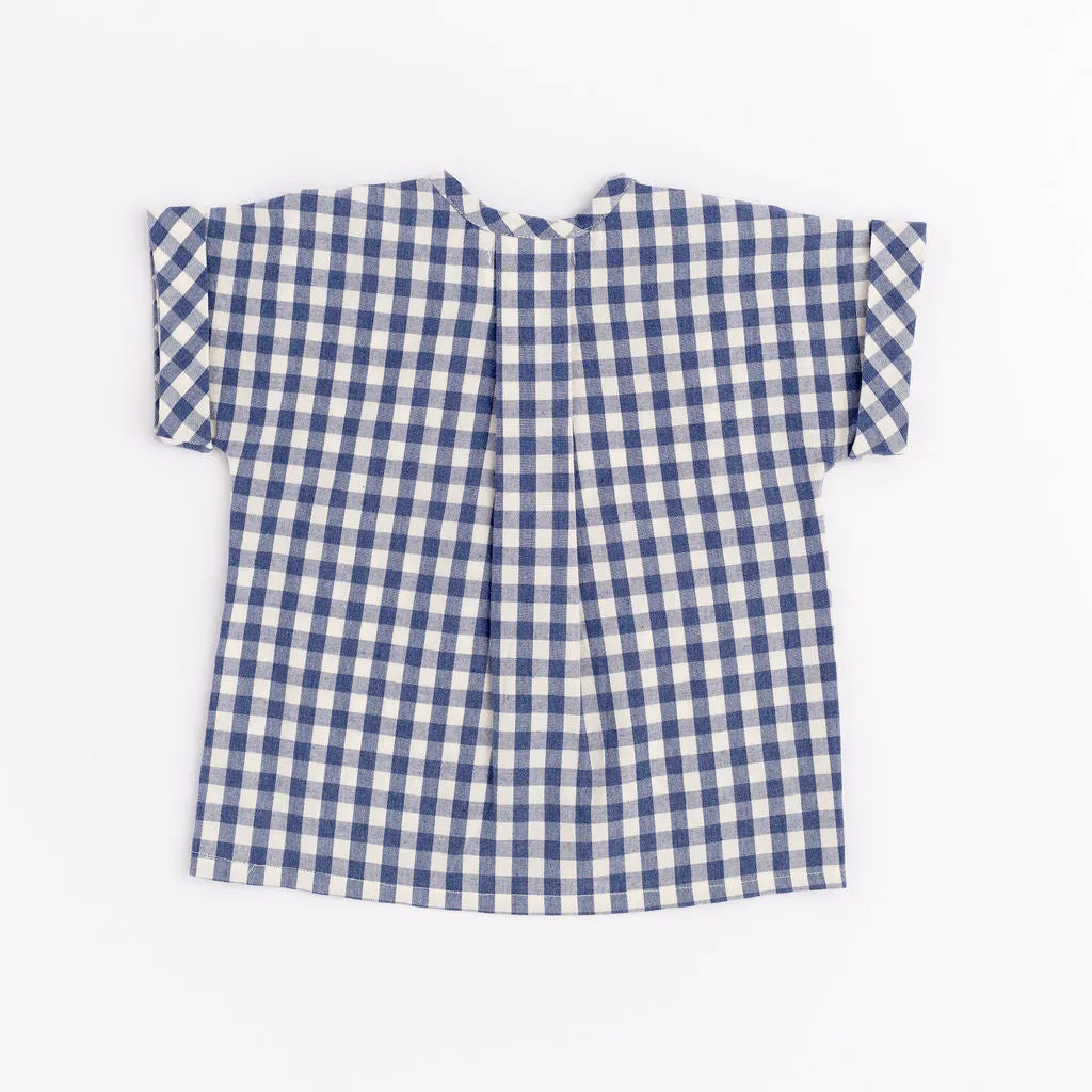 Popover Shirt in Ink Gingham