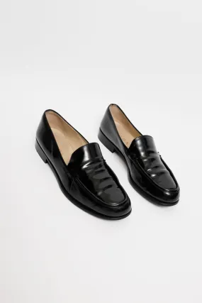 PRADA VINTAGE 40 41 LEATHER PENNY LOAFER