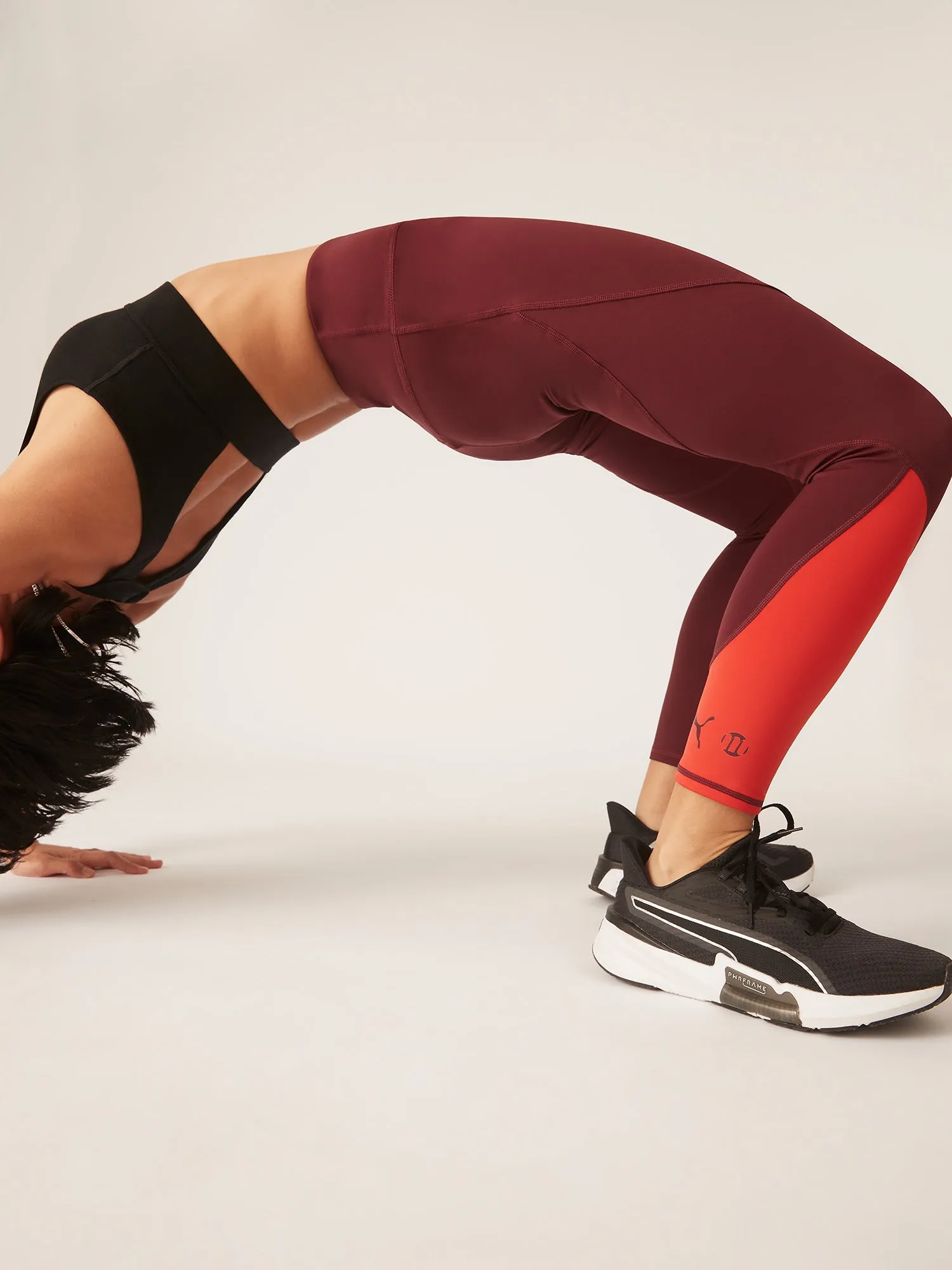 Puma X Modibodi 7/8 Active Legging Moderate-Heavy Aubergine/Burnt red