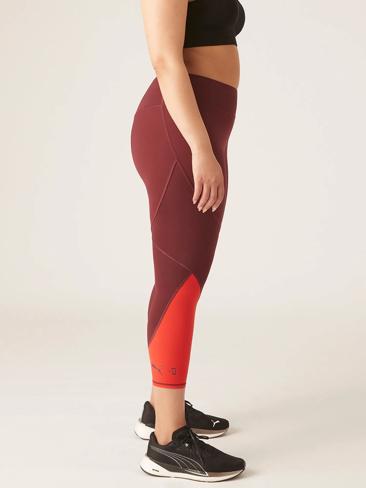 Puma X Modibodi 7/8 Active Legging Moderate-Heavy Aubergine/Burnt red