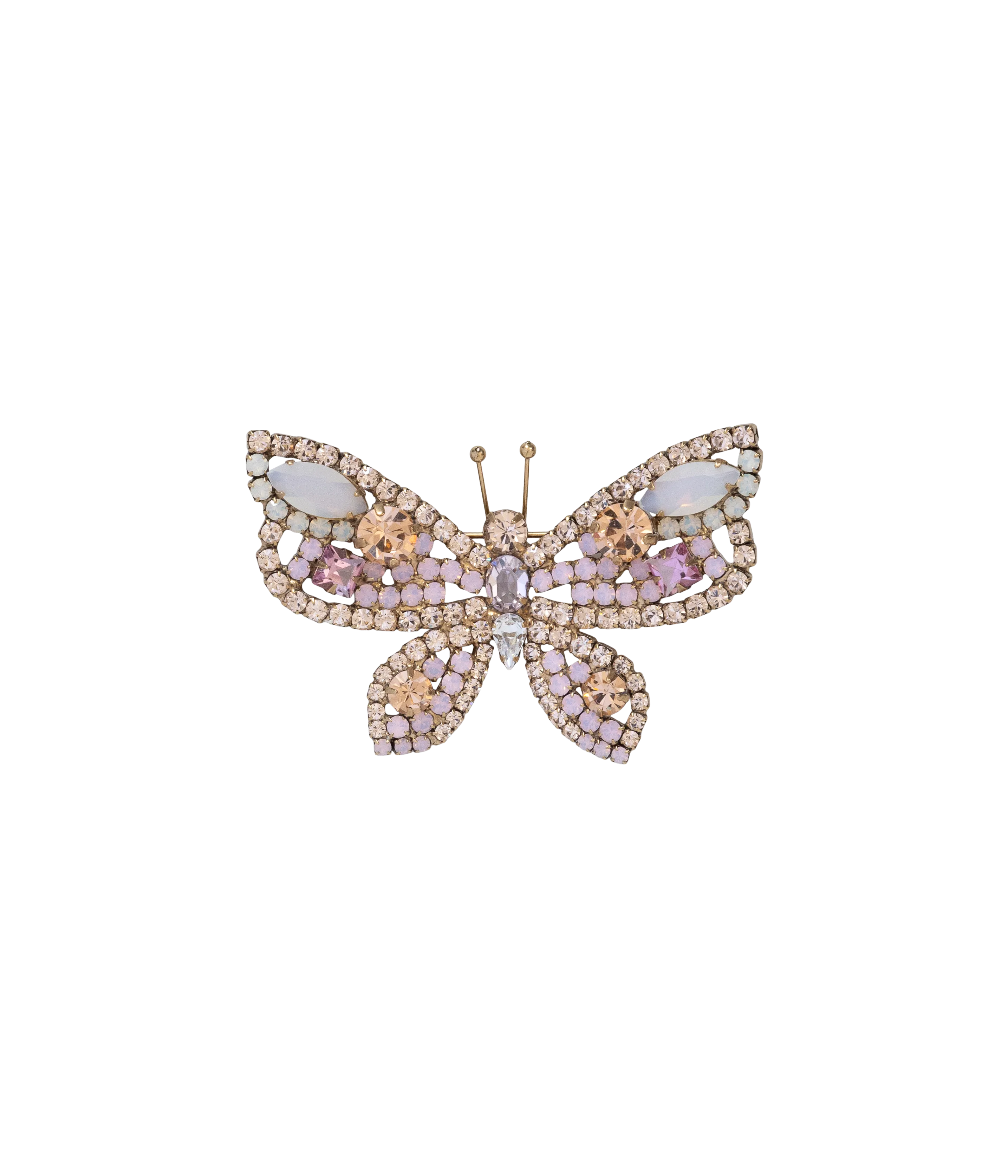 Small Butterfly in Light Peach / Rose Opal