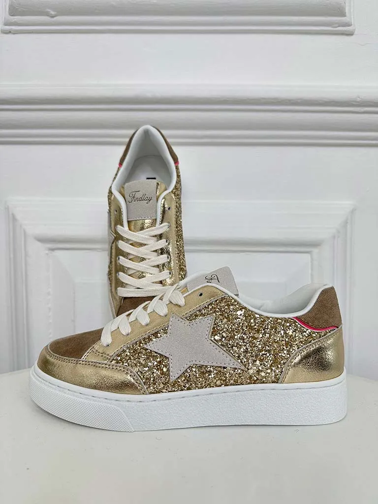 Star Shimmer Trainers - Gold