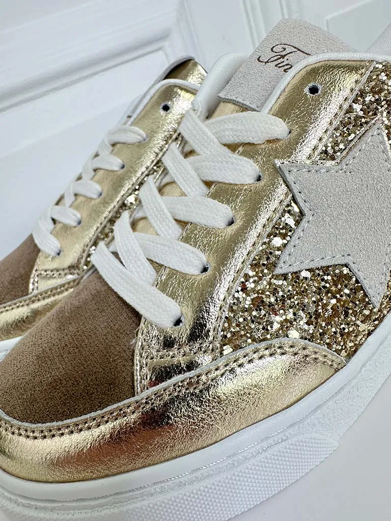 Star Shimmer Trainers - Gold